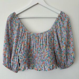 Billabong flower Print cropped summer top!